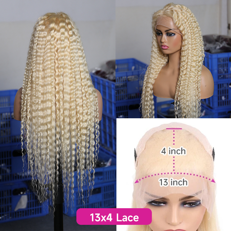 Blonde vague profonde 13x4