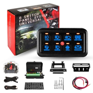 8 Gang Switch Panel controllo interruttore automobilistico LED on-Off interruttore auto controllo circuito relè sistema LED Touch Controller auto - Product Image 3