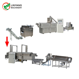 Macchine automatiche patatine fritte Sala trombe cono Pellet snack che fanno macchina processo linea
