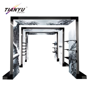 Cong đôi hai mặt Backlit vải LED không thấm nước lightboxes hiển thị lớn sơn ánh sáng Hộp gian hàng với kệ - Product Image 2