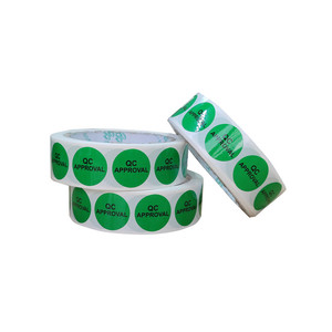Vinyl Paper <strong>Qc</strong> <strong>Label</strong> Color Quality Control Sticker Tamper Evident <strong>Qc</strong> Pass Warranty Stickers
