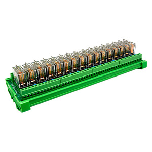 <span class=keywords><strong>16</strong></span>-ערוץ בטיחות ממסר מודול 16A PLC מיקרו שבב יחיד בקרת פלט DC מגבר לוח G2R-1-E