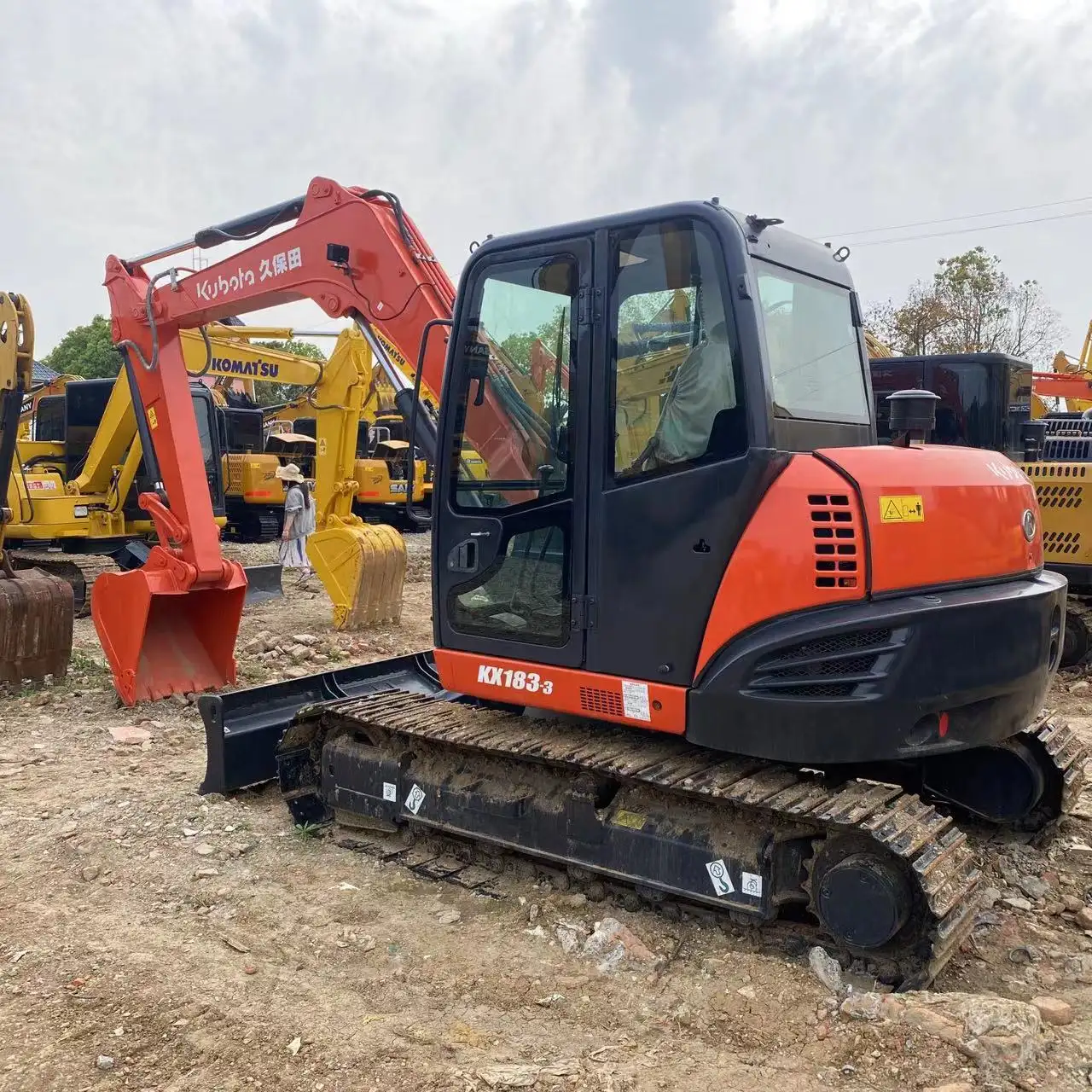 Mini used Kubota KX183-3 hydraulic tracked excavator for sale second-hand Kubota KX183-3 excavator