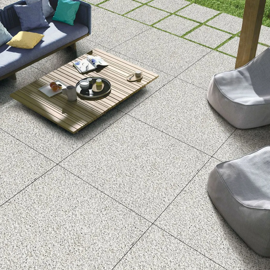 Oem Service Pathway Driveway Natural Stone Floor Tiles 60 × 60 Car Parking Granite Tiles Floor Outdoor