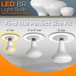 หลอดไฟ LED แบบฝัง BR30 R30นกอินทรีอันยิ่งใหญ่หรือ BR30หลอด LED ขนาด11วัตต์อัพเกรดสำหรับหลอดไฟ65วัตต์สำหรับหลอดไฟสปอตไลท์ AC แบบกว้าง - Product Image 6