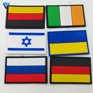 定制世界国旗国旗编织聚氯乙烯橡胶标志美国国旗补丁 - Product Image 5