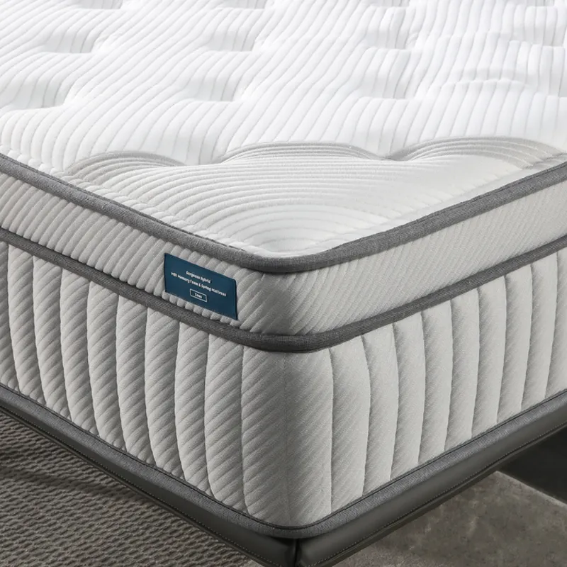 Factory Wholesale Popular 5 Star Hotel Mattress 14 Inch Sleeping Memory Foam Pocket Spring Hybrid Mattress