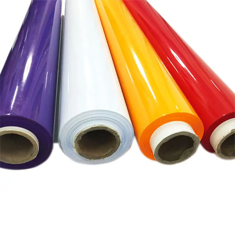 Good Quality High Glossy Double-side Colored car body wrap pvc film pvc film for Advertisement