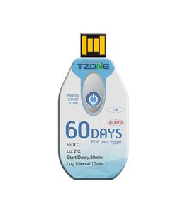 <strong>Single</strong> <strong>Use</strong> Disposable <strong>Temperature</strong> <strong>Data</strong> <strong>Logger</strong> <strong>USB</strong> 2.0 PDF for Cold Chain 60 Days Plastic Material OEM Customizable - Product Image 5
