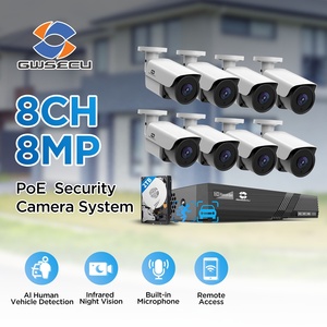 8CH 8 máy ảnh 8MP ngoài trời Bullet âm thanh tầm nhìn ban đêm SMD ai con người xe ghi âm chuyển động 8 kênh PoE <span class=keywords><strong>NVR</strong></span> CCTV <span class=keywords><strong>H</strong></span>ệ thống Camera 4K - Product Image 6
