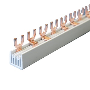 2P Fork <strong>Type</strong> Bus Bar Terminals Electrical Copper <strong>Busbar</strong> for Circuit Breaker - Product Image 1