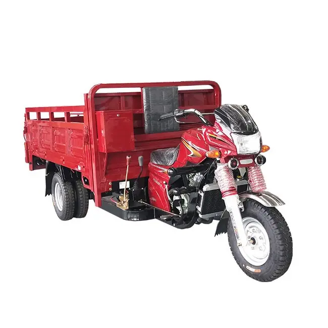 Triciclo de carga motorizado com tambor hidráulico, triciclo de carga de três rodas com assentos sobressalentes para adultos, promocional de 250cc, China