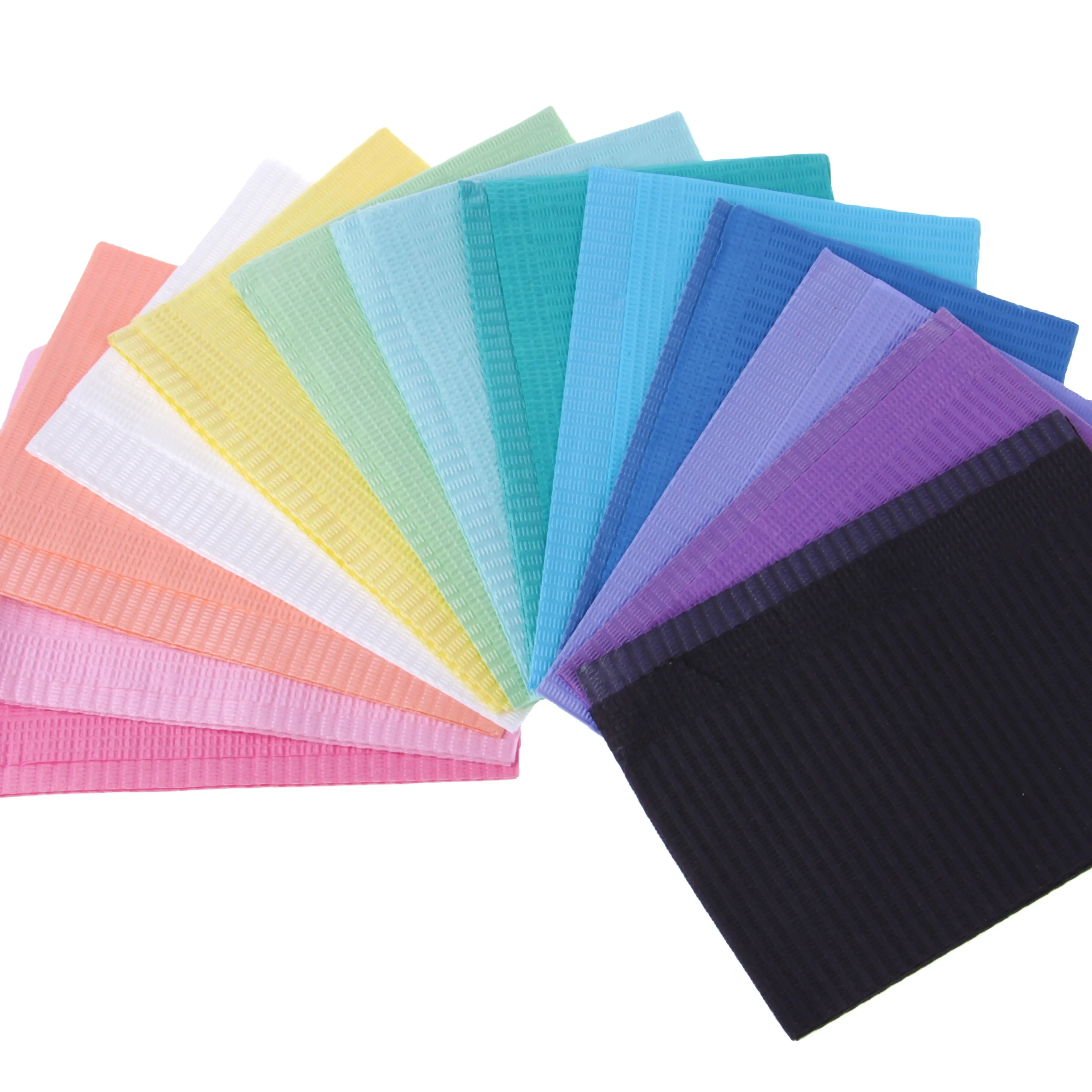 คุณภาพสูงสีสัน Disposable ทันตกรรม Bib กระดาษม้วน Underlay ทันตกรรมผ้ากันเปื้อน ISO