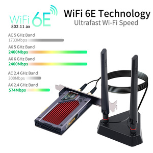 WiFi 6E AX210 FV-AXE3000 Tri banda 2.4G/5G/6GHz per BT 5.2 adattatore per scheda di rete PCIE Wireless 802/ax/AC windows 10 per PC - Product Image 3