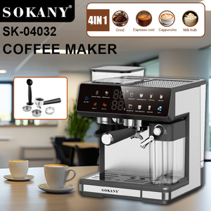 Halbautomat ische Espresso maschine im italienischen Stil mit leistungs starken Geschmacks richtungen mit Dampf funktion für einen einfachen, reichhaltigen Kaffee genuss