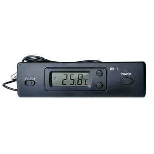 Termómetro para coche, pantalla LCD, controlador de Sensor de temperatura de reloj C/F, termostato para interior y exterior con sonda para vehículo y coche, pantalla LCD de 2 pulgadas - Product Image 1