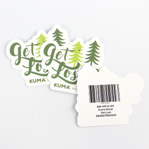 <strong>Custom</strong> Waterproof High Quality in Shape <strong>Label</strong> Multiple Designs Bar Code Email QR Code on Backing Paper Printing Vinyl Stickers