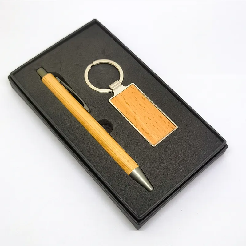 Juego de regalo de negocios promocional Llavero de lujo Bolígrafo Notebook Kits ejecutivos Soporte Conjunto de regalo corporativo personalizado para mujeres