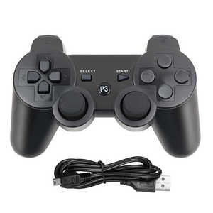 PS3 BT游戏手柄双振动无线视频游戏控制器，带USB电缆 - Product Image 2