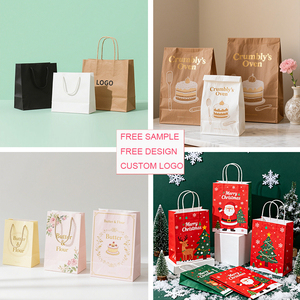 Tùy chỉnh sang trọng có thể tái chế Quà Tặng mua sắm túi giấy bao bì cho doanh nghiệp nhỏ logo của riêng bạn in - Product Image 5