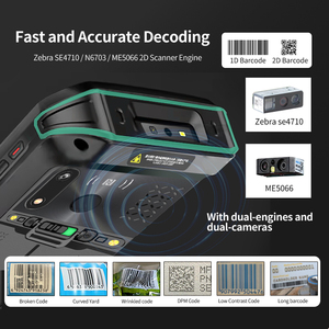 Customized Rugged Ethernet Cradle Auto Focus <strong>Pda</strong> Barcode <strong>Scanner</strong> <strong>Android</strong> 11.0 <strong>Handheld</strong> <strong>Qr</strong> <strong>Code</strong> <strong>Scanner</strong> Data Terminal - Product Image 2