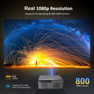 Gecen 1080PスマートホームシアタープロジェクターGY800 700 ANSIルーメン4KデコードWifi 6 LCDプロジェクター