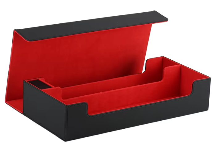 Cuadros negros y grises + 5 cajas de piel sintética (PU)