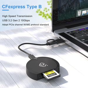 Çift yuvalı taşınabilir USB 3.2 Gen 2 CFexpress tip B kart okuyucu SD kart UHS-II CFexrepss harici kurulumunu destekler - Product Image 6