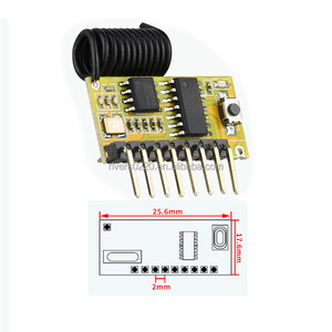 433M codierte Funk fernbedienung mit Decodierung 6-Kanal-8-Kanal-Funkempfängermodul Superheterodyn-Modul - Product Image 5