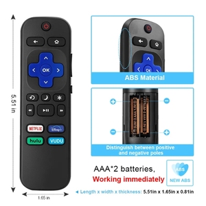 Universal 4K HDR <strong>Roku</strong> Streaming Remote with Netflix Hulu VUDU Shortcuts and Voice Control - High-Quality Portable Device for Sma