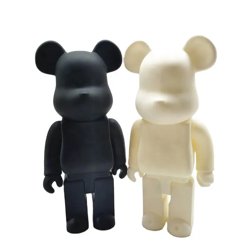 Nanchi-figura DE ACCIÓN DE Bearbrick, juguete de vinilo de buena calidad, blanco y negro, 28cm, 400%