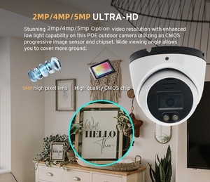 Güvenlik Ip kamera AI güvenlik kamerası ev Dome IP POE ses gece görüş açık da hua 2MP 3MP 5MP 8MP 4K camares de seguridad - Product Image 3