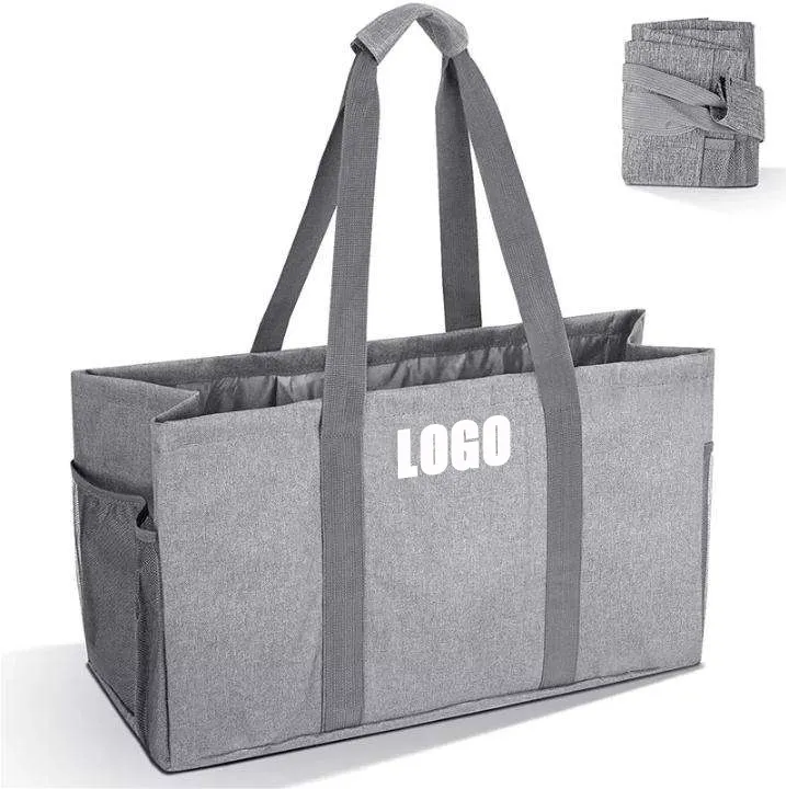 Atacado Nylon Dobrável Sacos De Compras Grande Capacidade Mercearia Sacos De Armazenamento para Camping Piquenique Praia Totebags Sacola À Prova D' Água