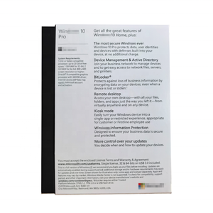 Win10 Pro Phiên bản Tiếng Anh fpp hộp USB3.0 coa chứng nhận OEM toàn cầu trực tuyến kích hoạt win10pro 6 tháng Bảo hành miễn phí vận chuyển - Product Image 2