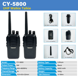 Radio profesional de radioaficionado, intercomunicador inalámbrico de 2 vías, portátil, práctico, tipo C, Walkie Talkie de carga - Product Image 4