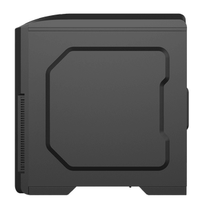 Funda de ordenador para videojuegos con panel frontal de malla, superior con controlador de velocidad de ventilador de 2 canales, ARGB, Torre Midi, funda ATX