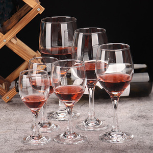 Modern tasarım 180ml/320ml/400ml kapasiteli şarap bardakları kırmızı şarap ve şampanya için uzun saplı