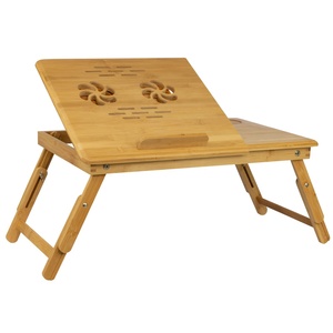 Nature Bamboo Wooden Foldable Home Study Working Bed <strong>Notebook</strong> Pc Mini <strong>Computer</strong> Tray Laptop Tablet <strong>Table</strong> for Laptop Cup