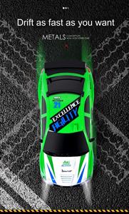 Lehoo รถดริฟท์บังคับวิทยุ1/24 2.4GHz 4WD รีโมทคอนโทรลแข่งรถบนถนนพร้อมไฟ LED - Product Image 2