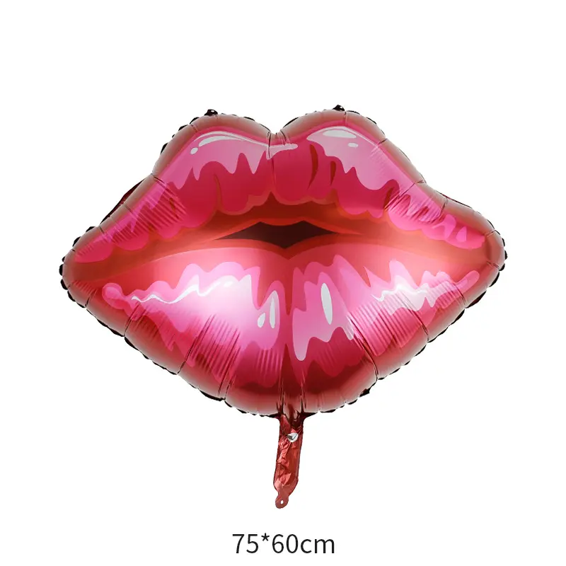 Lippen form Folien ballon Kuss Lippen kuss Die Miss Goodbye Red Lipstick Makeup Ballons für Valentinstag Dekoration