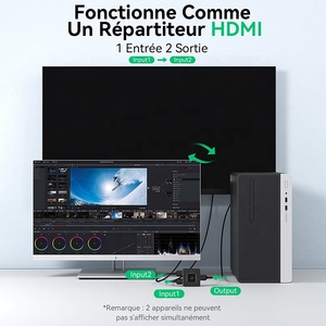 4K HDMI 2,0 Bi Direction Switch y Splitter 2In1 HDMI Bidireccional Switch Switcher