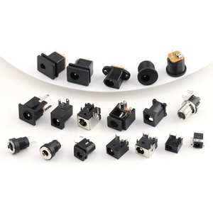 DC-007B直角6ピンメスDCソケットジャックDCプラグ2.1*5.5mm金属シェル付き - Product Image 5
