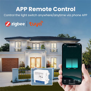 Módulo de interruptor inteligente SLS Zigbee 1 Gang Tuya 10A Relé Control remoto inalámbrico Sin cable neutro Compatible con Google Home Alexa - Product Image 5