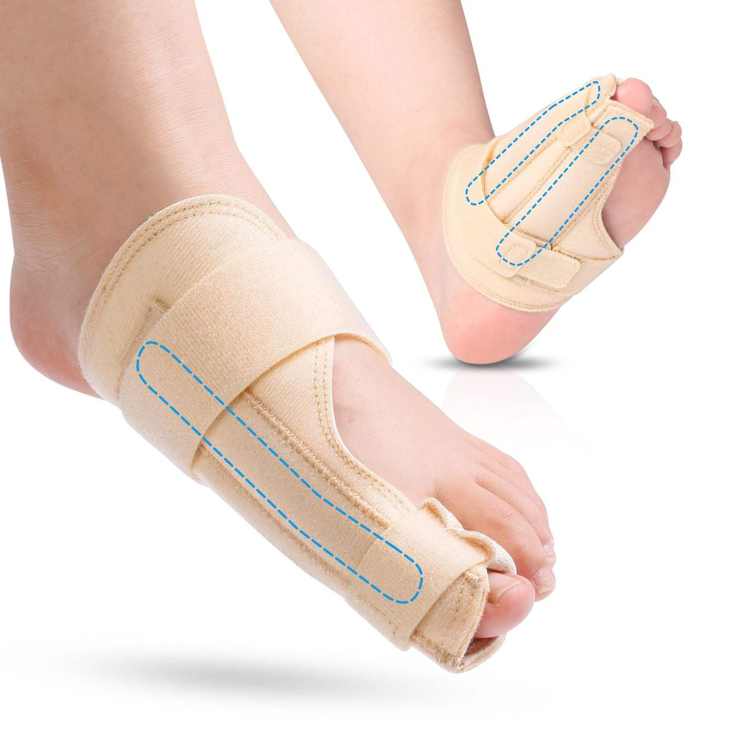 Beige - Pied gauche