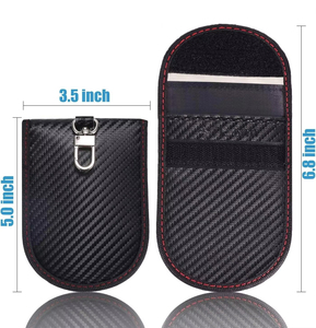 2024 chống trộm Keyless chìa khóa xe tín hiệu Blocker box với <span class=keywords><strong>Key</strong></span> Pouch RFID - Product Image 3