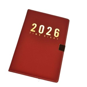 New 2026 Yearly Planner Customized <strong>Notebooks</strong> Faux Leather Cover Diary <strong>Color</strong> English Spanish Pages one Day one page - Product Image 1