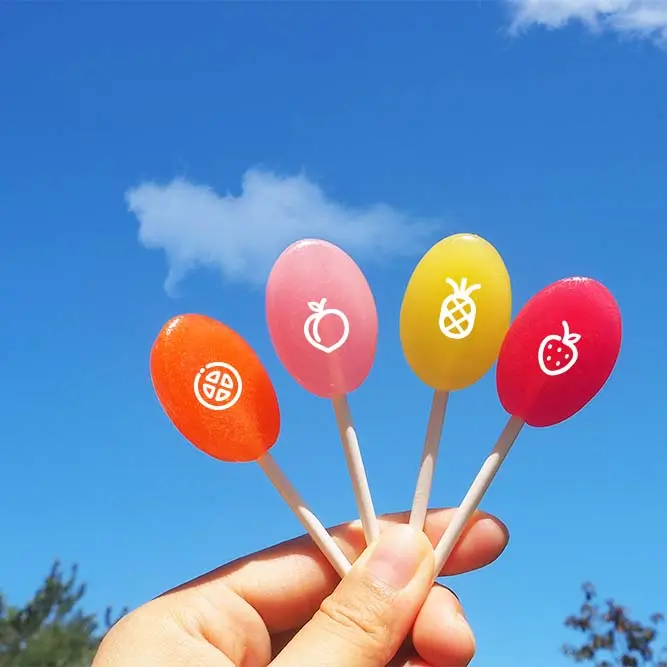Lecca-lecca organica candy kosher lollipop cartoon lollipop