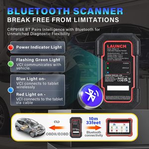 Launch X431 Crp919x Bt Obd <strong>Codes</strong> 2 YEARS Update 30+ Reset Diagnosing Machine - Product Image 4