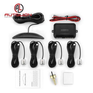 Kit de radar de respaldo inverso con pantalla LCD Digital de alta precisión, 4 sensores, sistema de advertencia anticolisión