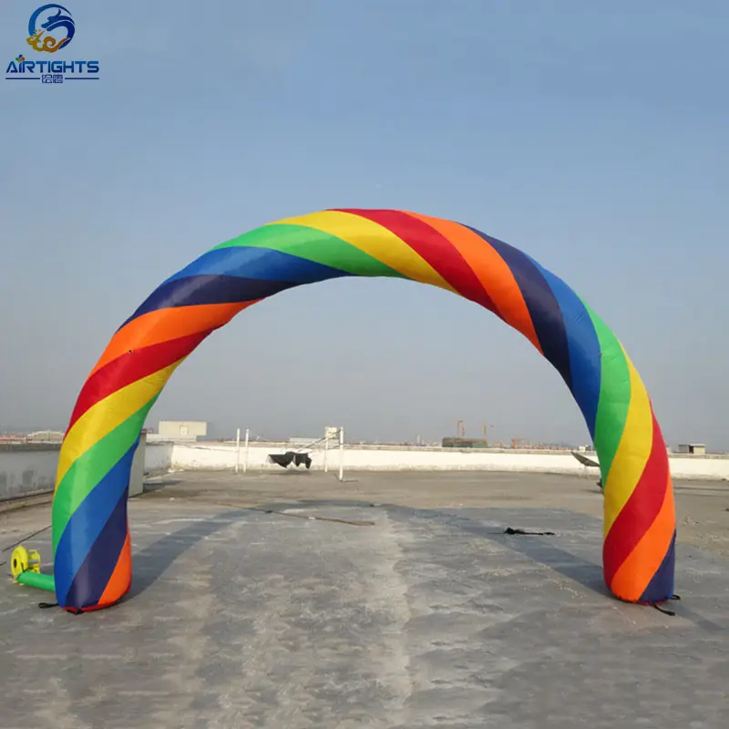 Rainbow Inflatable Arch for Sale/Colorful Advertising Inflatable Arch Gate for Decoration